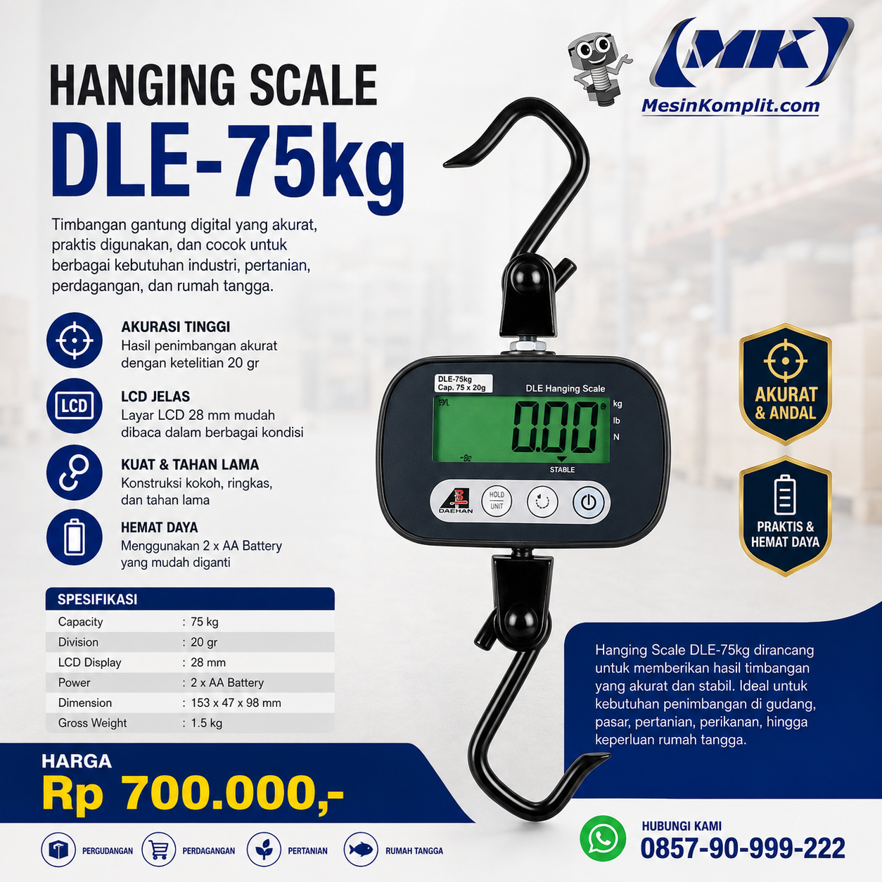 Timbangan Gantung Digital...
